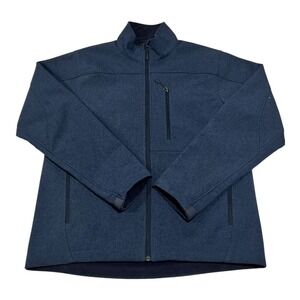 The North Face Women's Small Navy Blue‎ Softshell Zip Jacket Collared Outdoor